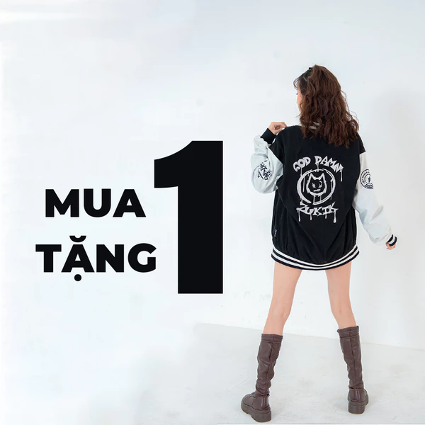 Áo varsity Zukik - God Damn