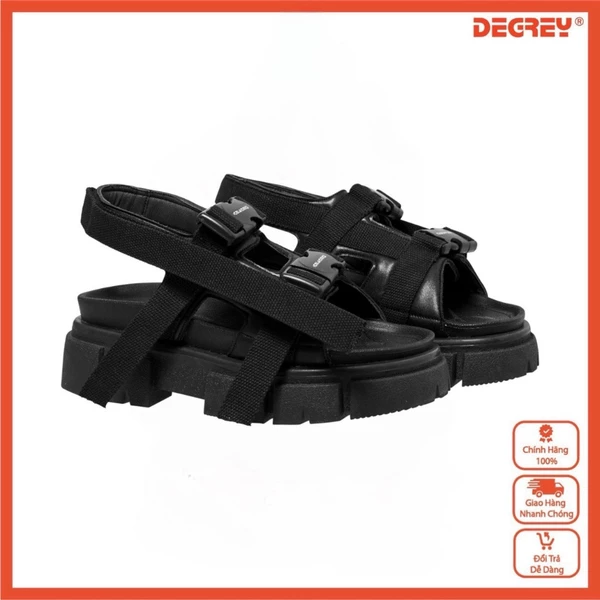 Giày sandal da Degrey đế cao su thời trang unisex - GIAY