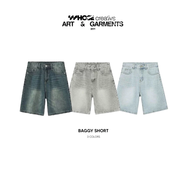 BAGGY JEANS SHORT - Quần đùi ống rộng Whose Studio