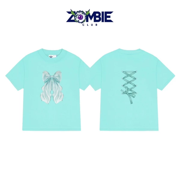Áo Baby Tee Zombie Club,BOW TIE, Cotton 100% Chính Hãng