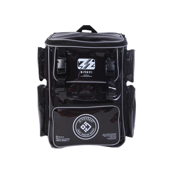 Balo đi học nữ màu đen Birdybag Plastic Venom đựng laptop 14inches backpack