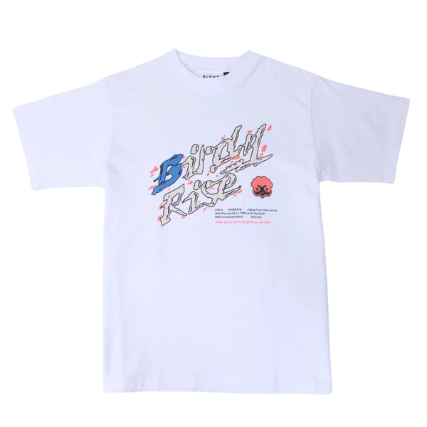 Áo thun unisex, áo thun local brand Birdy - RISE WHITE