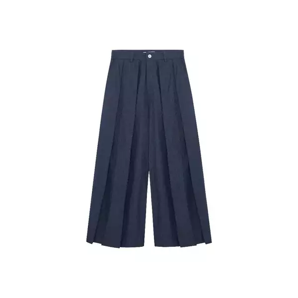Quần Váy 67% Jean Vải Denim Unisex - PLEATED SKIRT PANTS