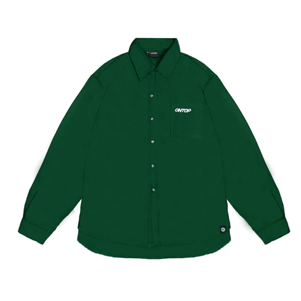 Áo sơ mi nữ form rộng tay dài ONTOP lụa chống nhăn nhiều màu local brand Over Shirt Mono