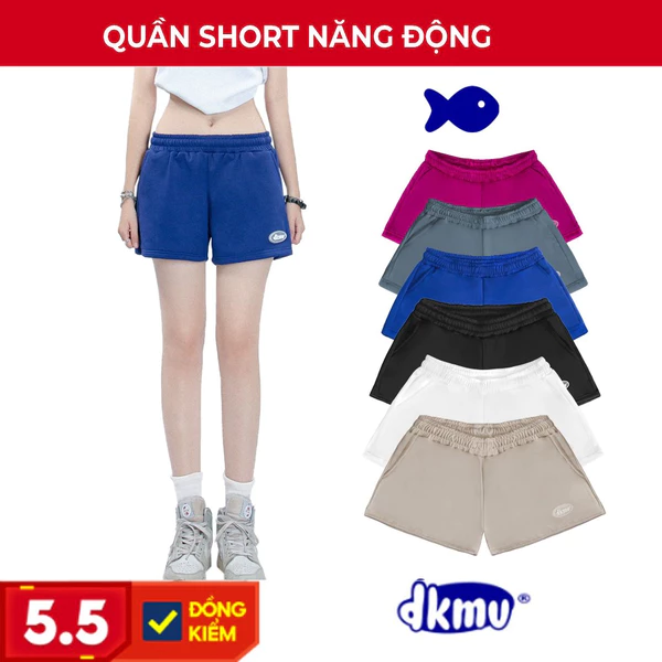 Quần short nữ nỉ cotton nhiều màu năng động thoáng mát DKMV Chic Short | K19-Q10