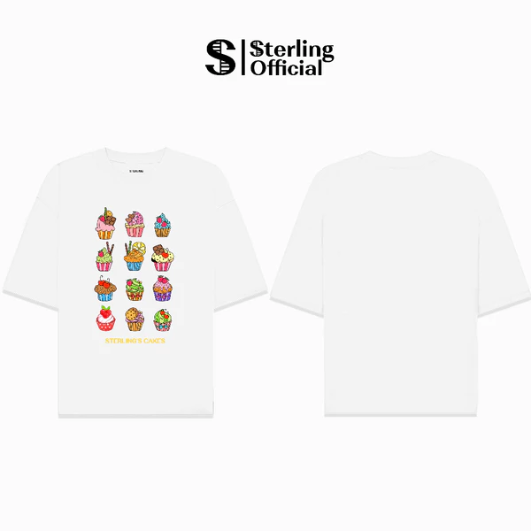 Áo thun Sterling Localbrand Unisex CAKES Tay Ngắn Chất Cotton TSST024