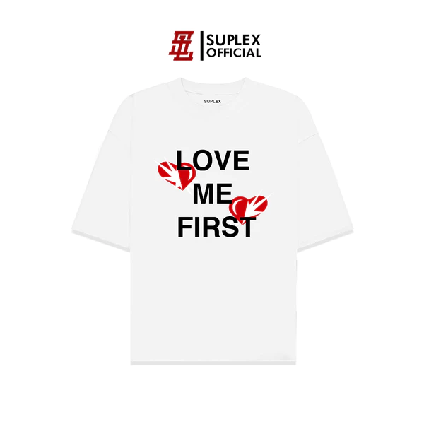 Áo thun SUPLEX Localbrand Unisex LOVE ME FIRST Tay Ngắn Chất Cotton TSSL005