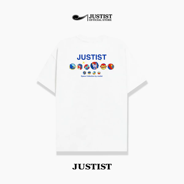 Áo Thun Nam Nữ unisex JUSTIST SPACE v2 chất cotton Tay Ngắn basic TSJT046