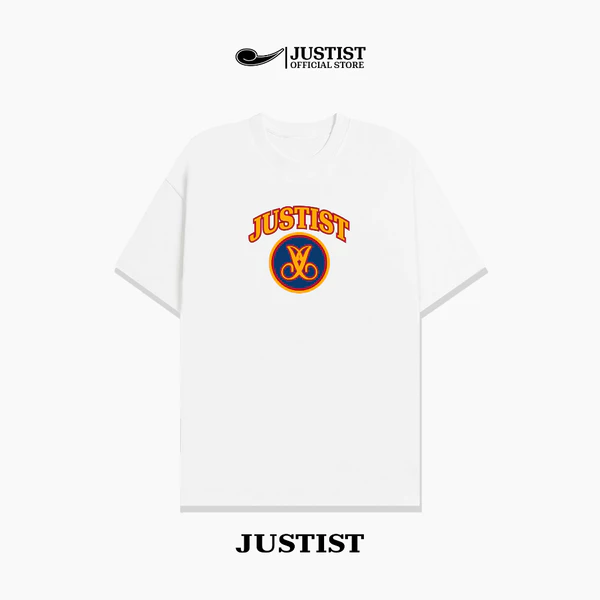 Áo thun Nam Nữ unisex JUSTIST JJ LOGO chất cotton thoáng mát ngắn tay Signature TSJT065