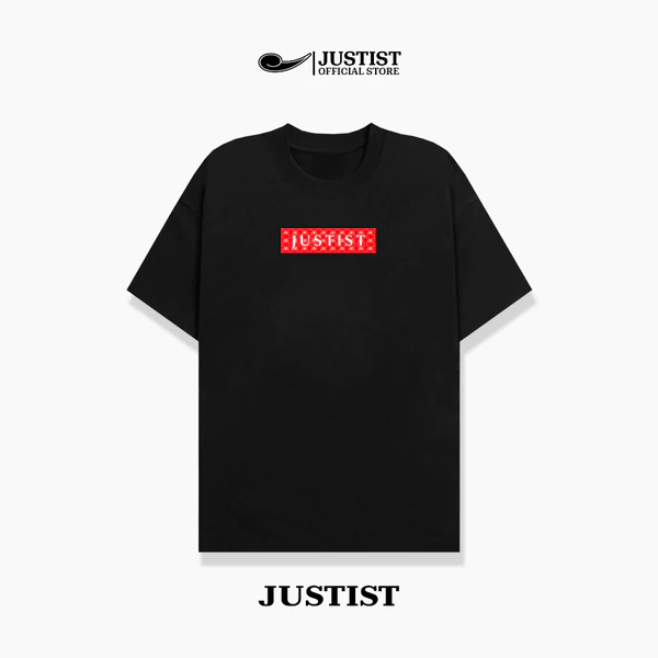 Áo Thun Nam Nữ form rộng unisex JUSTIST BOX LOGO Chất Cotton TSJT107