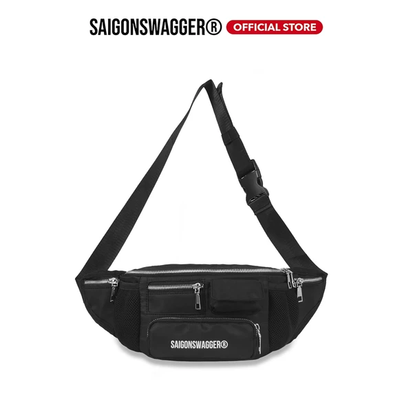 Túi Bao Tử Eo Hộp Cao Cấp SAIGONSWAGGER ® NYLON CARGO NYLON BUMBAG Túi Hộp