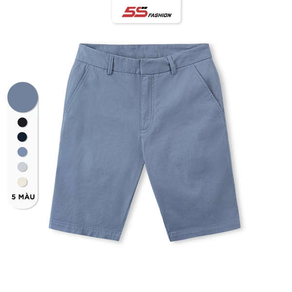 Quần Short Nam 5S FASHION, Thiết Kế Cạp Giấu Cúc Lịch Sự, Màu Sắc Dễ Mặc (QSK23029)