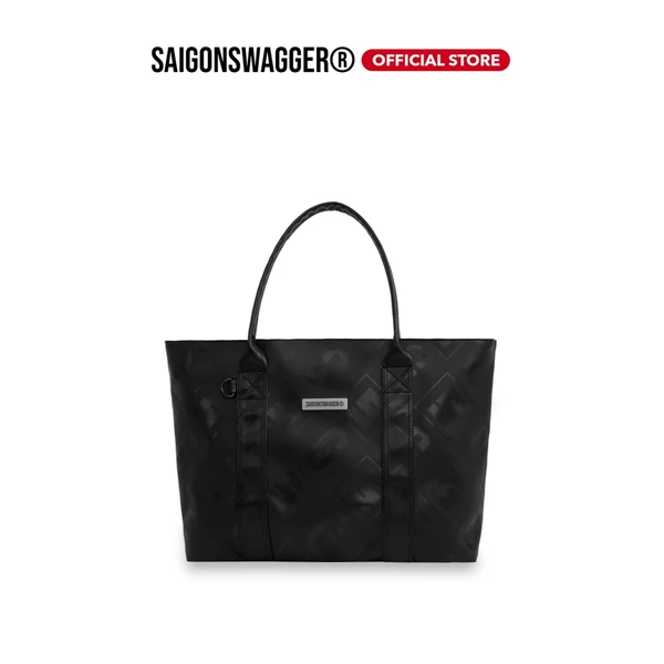 Túi Tote Túi Xách Da SAIGONSWAGGER® TWILIGHT LEATHER TOTE BAG Hoạ Tiết Monogram