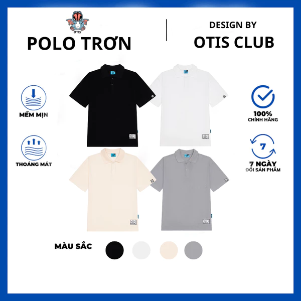 Áo Thun Polo Trơn unisex Local Brand Otis Club
