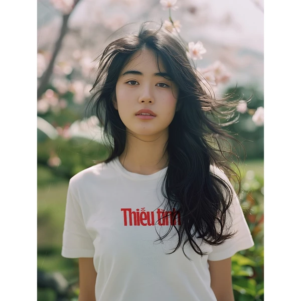 Áo thun cotton 100% in chữ vui Thiếu Series - Thiếu Tình