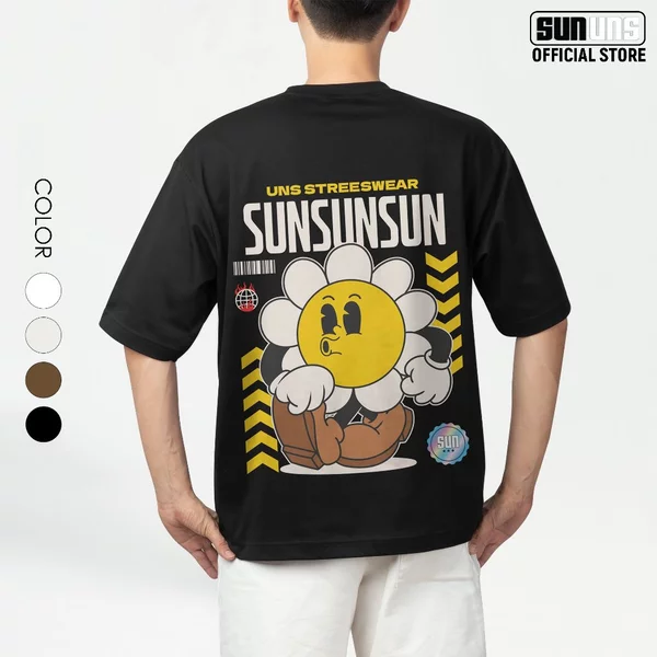 Áo Phông Local Brand Nam Nữ Unisex SUN Cổ Tròn Tay Ngắn Oversize 100% Cotton Áo Thun Nam Nữ Mã SUN07