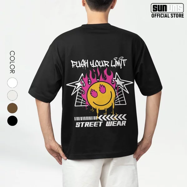 Áo Phông Local Brand Nam Nữ Unisex SUN Cổ Tròn Tay Ngắn Oversize 100% Cotton Áo Thun Nam Nữ Mã SUN08