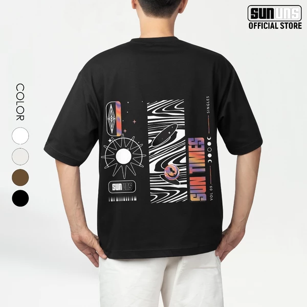 Áo Phông Local Brand Nam Nữ Unisex SUN Cổ Tròn Tay Ngắn Oversize 100% Cotton Áo Thun Nam Nữ Mã SUN09
