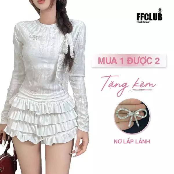 [ MUA 1 TẶNG 1 ] VÁY QUẦN 4 TẦNG THUN GÂN FFCLUB MIX