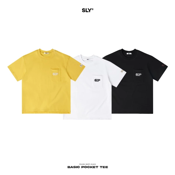 Áo thun cổ tròn SLY Basic Pocket Tee 3 màu
