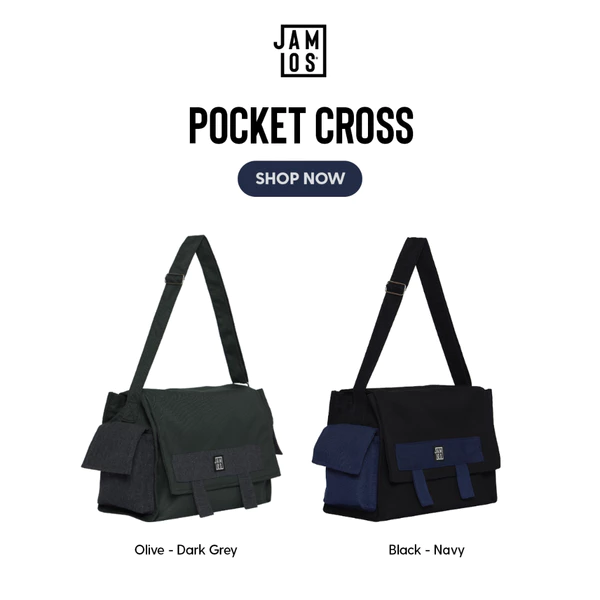 Pocket Cross - Túi chéo canvas đa năng Jamlos