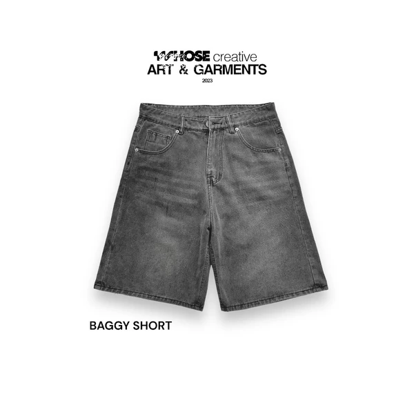 SMOKE V3 BAGGY SHORT - Quần wash đùi Whose