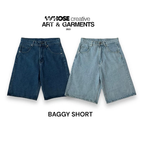 DAILY BLUE BAGGY SHORT - Quần đùi baggy Whose 10