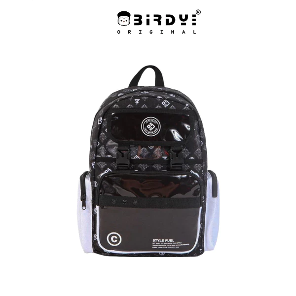 Balo nam nữ đựng laptop 13inches đi học thời trang màu đen, trắng Local Brand BIRDYBAG - STYLE FUEL