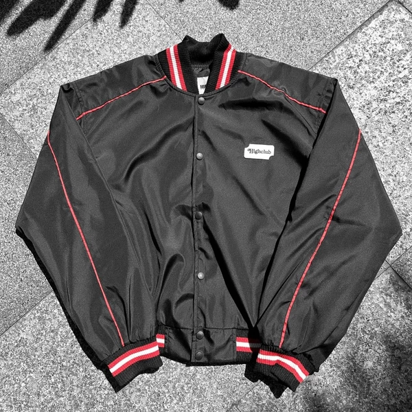 Áo khoác BOMBER HIGHCLUB vải dù màu ĐEN