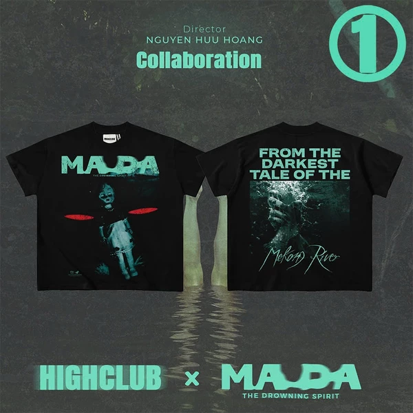 Áo thun MADA TEE 01 X HIGHCLUB màu trắng/ đen - UNISEX
