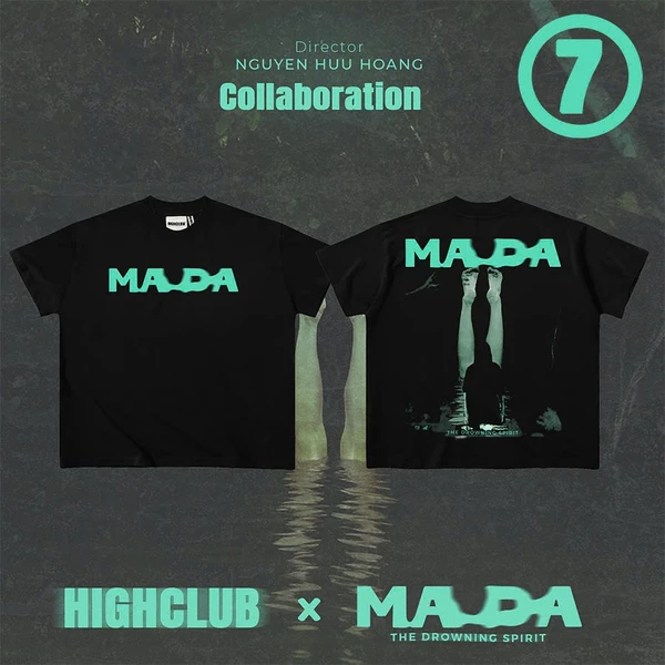 Áo thun MADA TEE 04 X HIGHCLUB màu trắng/ đen - UNISEX