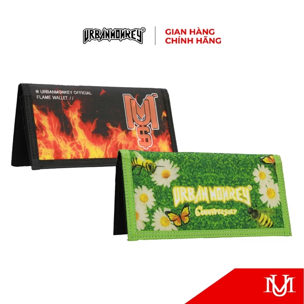 Ví Dài Unisex URBAN MONKEY 550 Long Wallet Chất liệu Canvas Họa tiết In Chuyển Nhiệt Local Brand