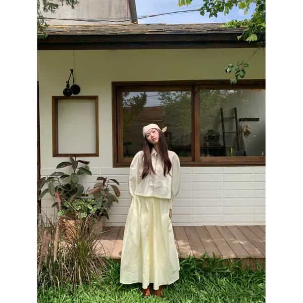 DOB - Chân váy dáng xoè linen cotton Lolo