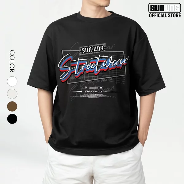 Áo Phông Local Brand Nam Nữ Unisex SUN Cổ Tròn Tay Ngắn Oversize 100% Cotton Áo Thun Nam Nữ Mã SUN24