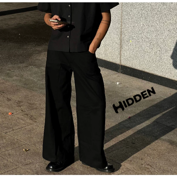QUẦN ỐNG RỘNG - DENIM JEAN HIDDEN ESSTIAL