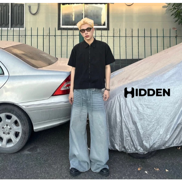 SƠ MI NYLON ZIP Premium HIDDEN form BOXY nam nữ unisex