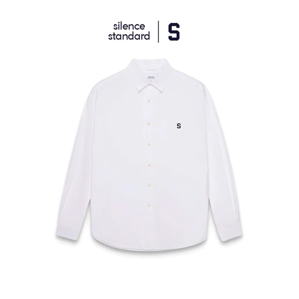 (Best Seller) Áo sơ mi SilenceStandard Eco Oxford Logo S/Basic [SO06]