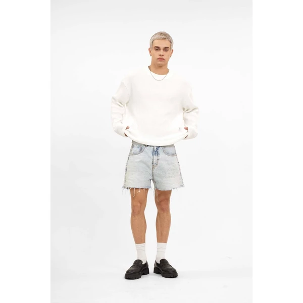 Áo tay dài WAFFLE unisex nam nữ - TRẮNG