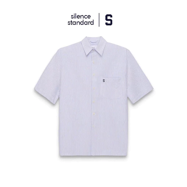 Áo sơ mi ngắn tay SilenceStandard Premium Oxford Stripe [SO07]