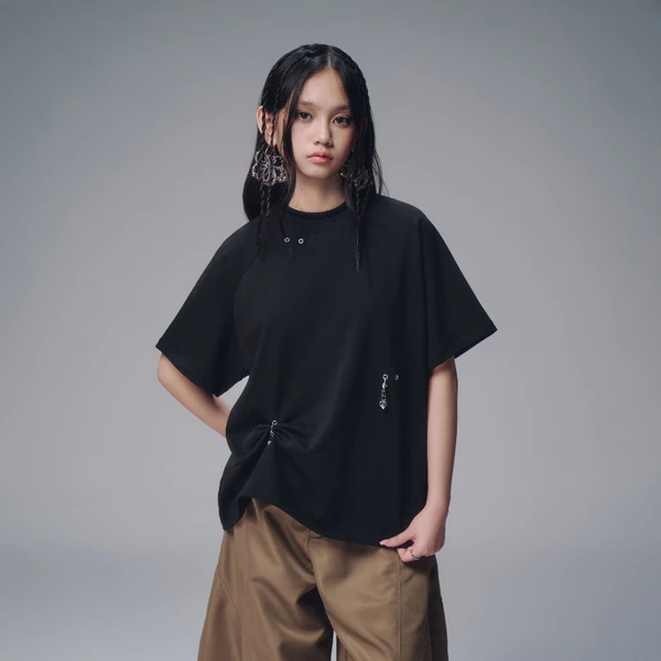 BUNNY CHARM VER.SHIRT (BLACK) BunnyHill SSLP36