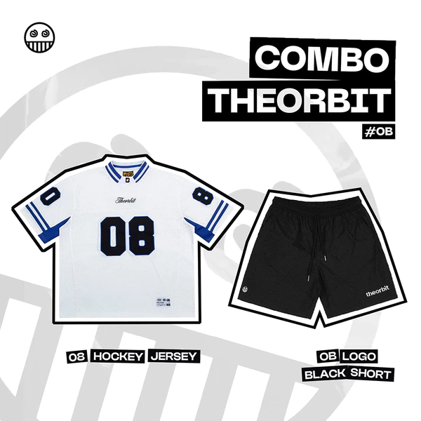 COMBO ÁO + QUẦN THE ORBIT 08 HOCKEY JERSEY + Quần OB Logo Black- Local Brand Chính Hãng