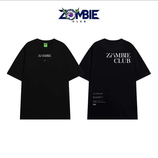 Áo Thun Zombie Club LOGO BASIC V1, Local Brand Unisex cotton 100% 250gsm Chính Hãng