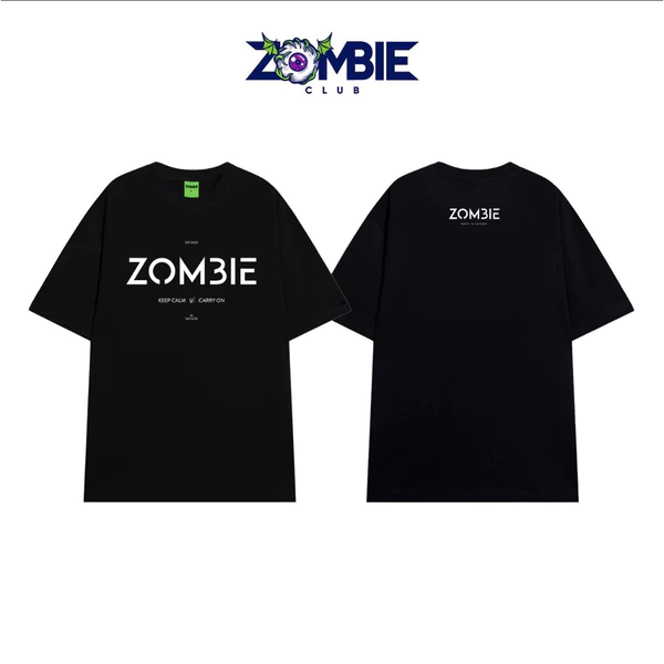 Áo Thun Zombie Club, ZOMBIE BASIC V2 cotton 100% Chính Hãng
