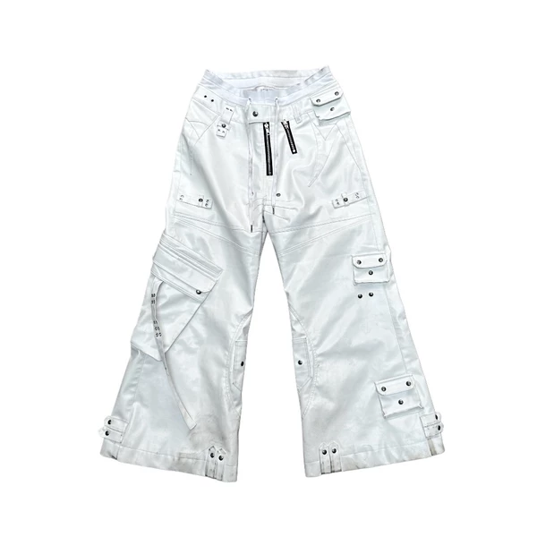 QUẦN WHITE GHIDØRAH LEATHER CARGO PANTS