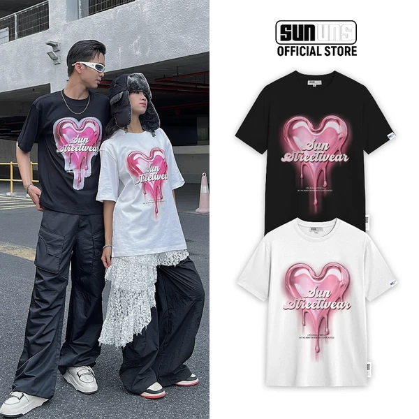 Áo Thun Local Brand Nam Nữ Áo Phông Form Rộng Unisex SUN Cổ Tròn Tay Ngắn Oversize 100% Cotton SUN36