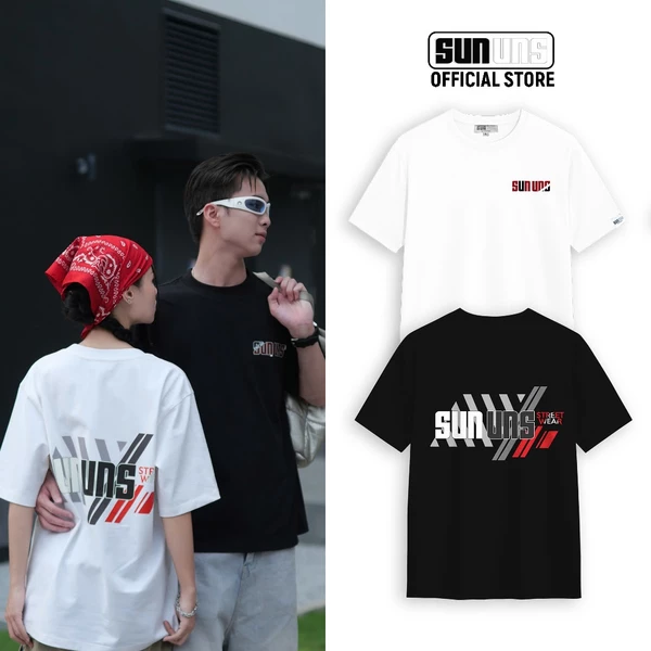 Áo Thun Local Brand Nam Nữ Áo Phông Form Rộng Unisex SUN Cổ Tròn Tay Ngắn Oversize 100% Cotton SUN17