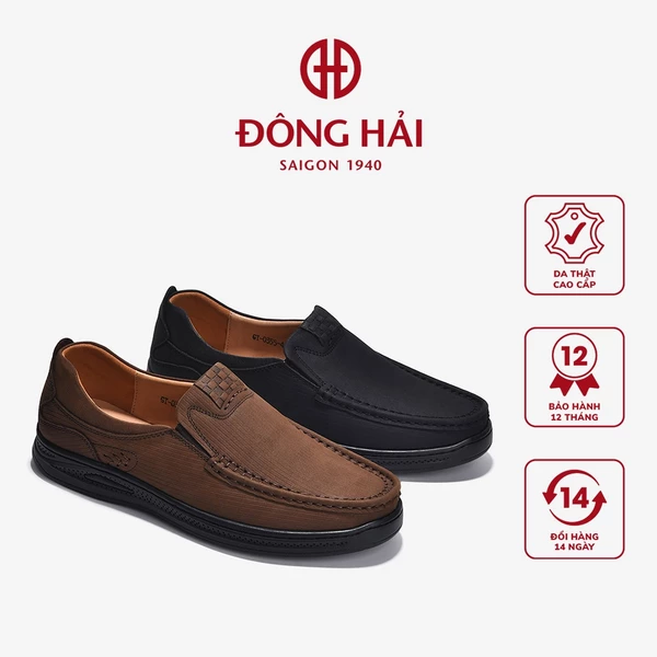 Giày Lười Nam Đông Hải Phối Chỉ - G0355