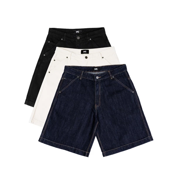 MAHU - QUẦN SHORT DENIM LỬNG ỐNG RỘNG UNISEX