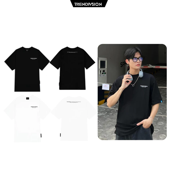 Áo thun Local Brand TRENDIVISION Cotton 100%,  Unisex Nam Nữ  Form Rộng Tay Lỡ Oversize TD13