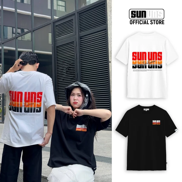 Áo Phông Local Brand Nam Nữ Unisex SUN Cổ Tròn Tay Ngắn Oversize 100% Cotton Áo Thun Nam Nữ Mã SUN02